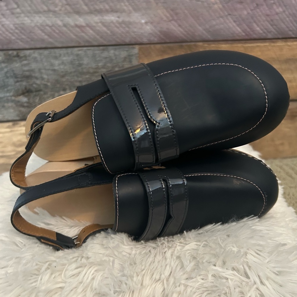Hunter Leather Clog Sandals /Rare Made in Italy- Women’s Size US 8 - Picture 7 of 8
